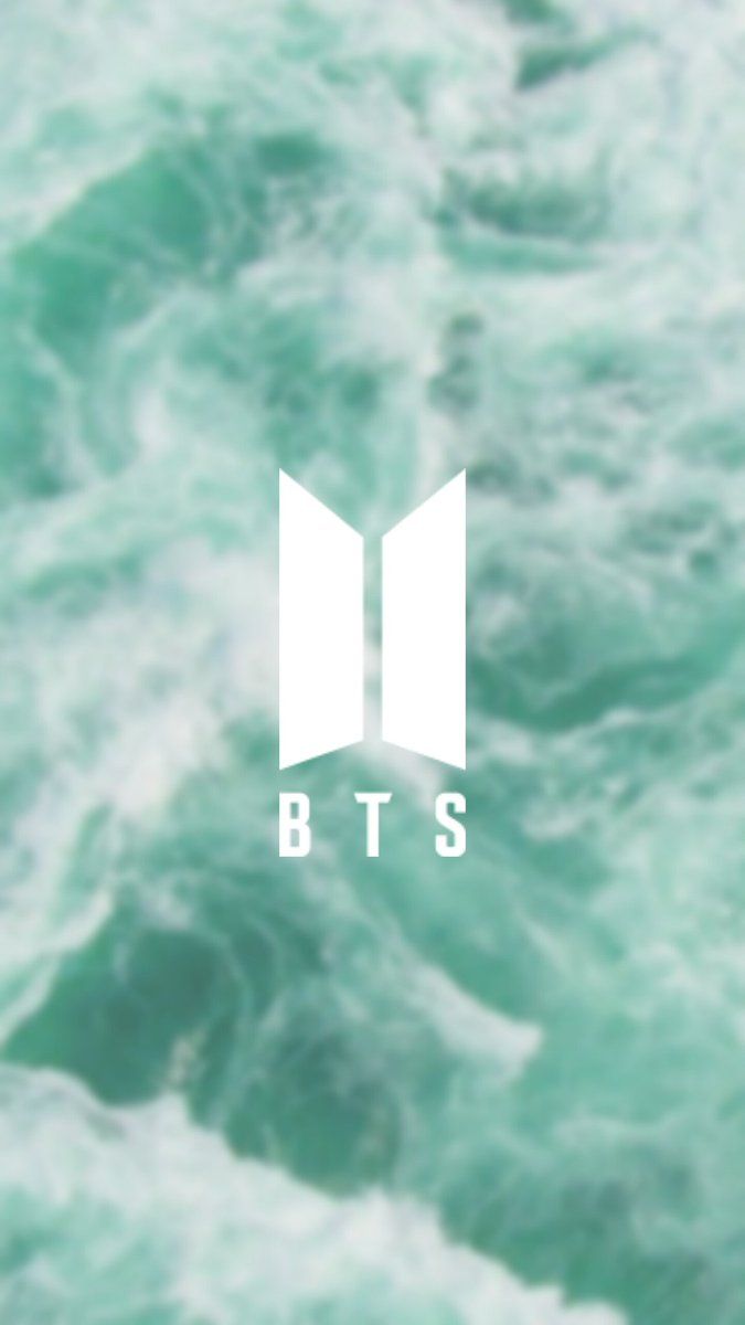 BTS logo onde menta, Bangtan Sonyeondan, 675x1200 Full HD Verticale, iPhone