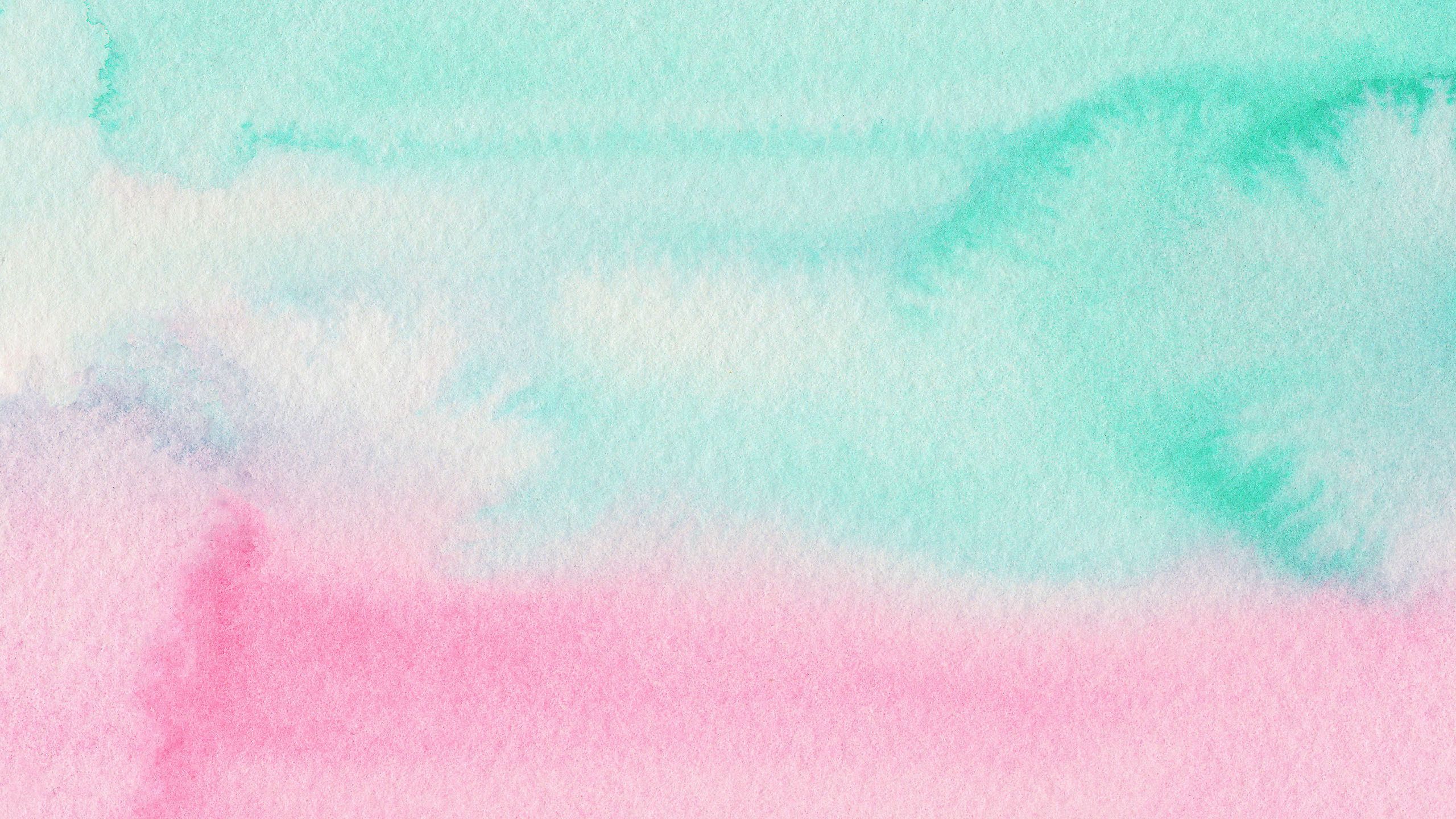 Sfondo acquerello menta e rosa, 2560x1440 1440p, Desktop