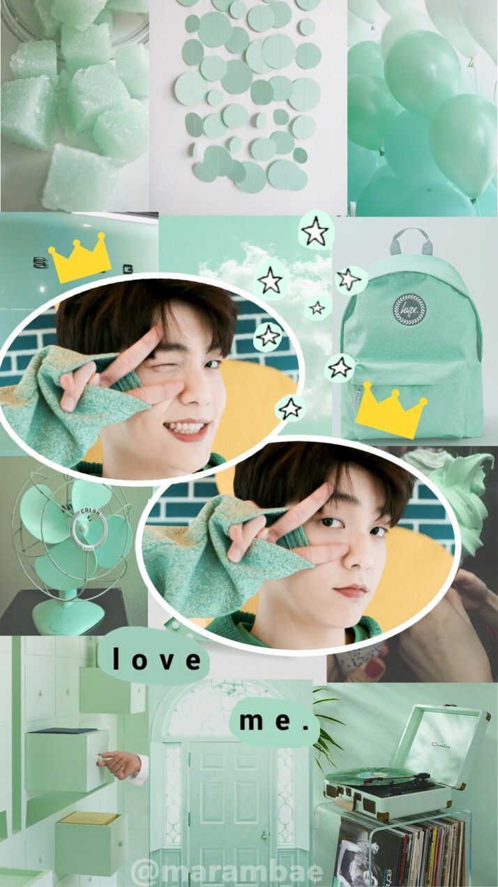 Collage menta idol kpop, 714x1270 Verticale, Telefono