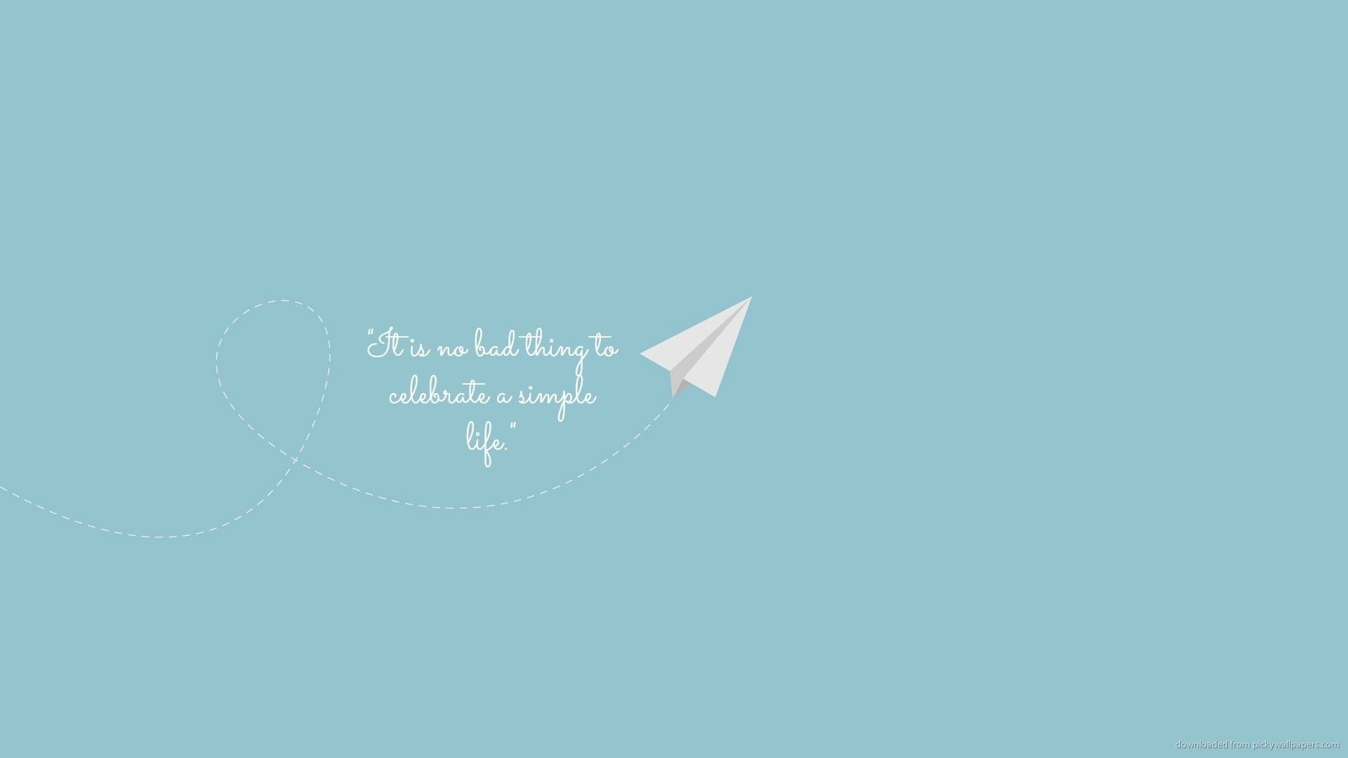 Aeroplano di carta minimal menta, 1920x1080 Full HD, PC