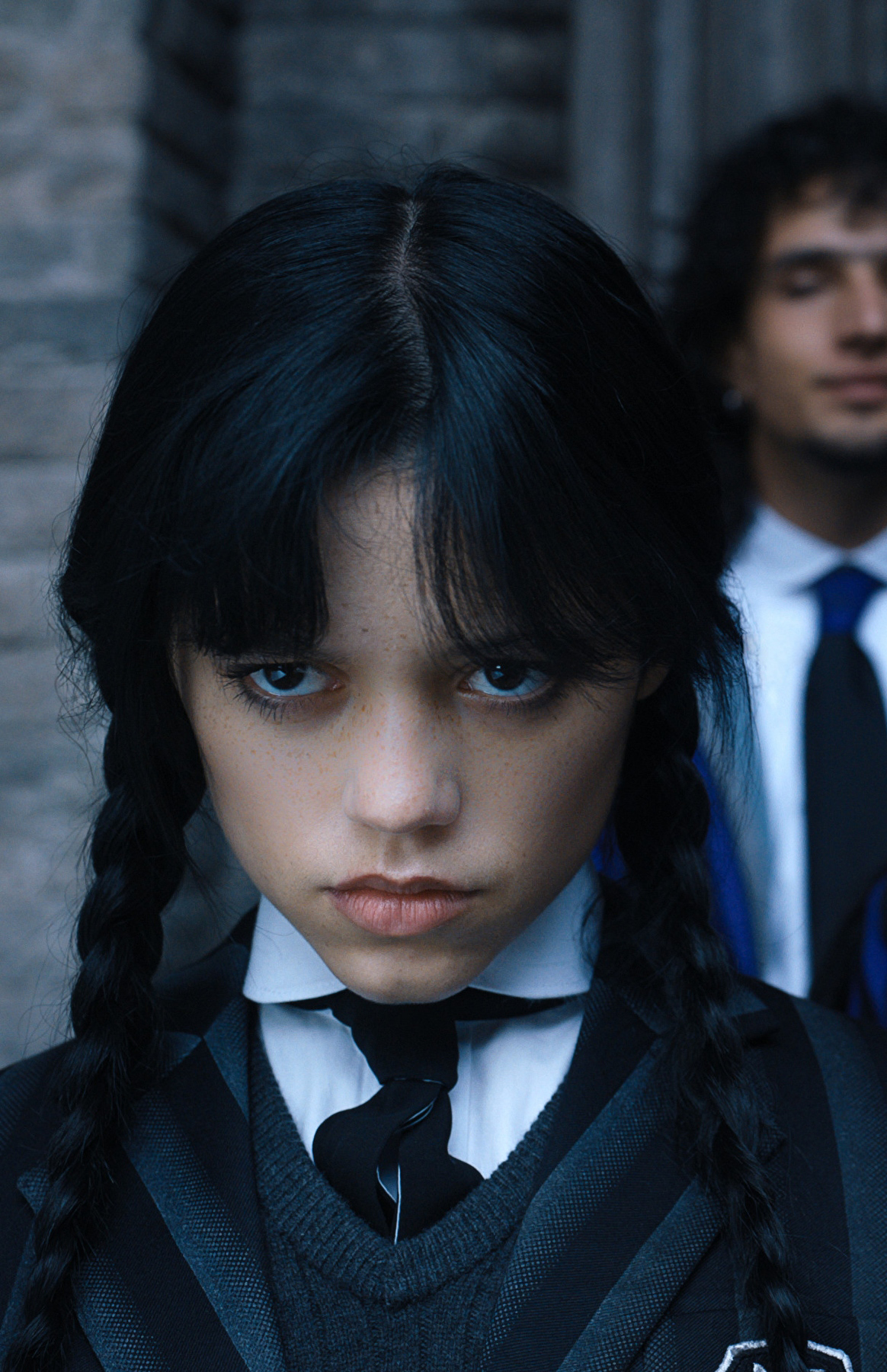 Mercoledì Addams sguardo intenso, 1164x1800 Full HD Verticale, iPhone