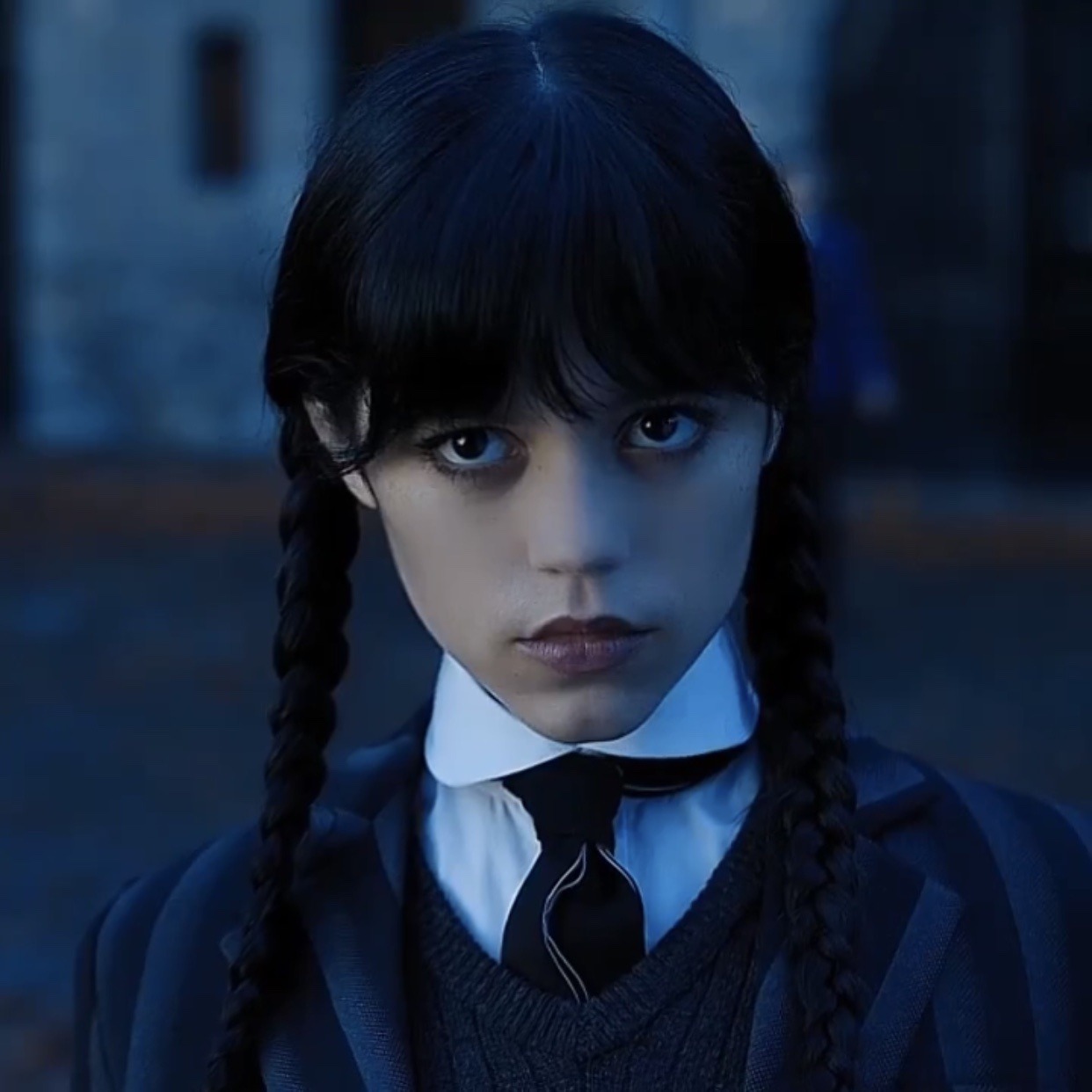 Mercoledì Addams treccine uniforme, 1242x1242 HD, Laptop