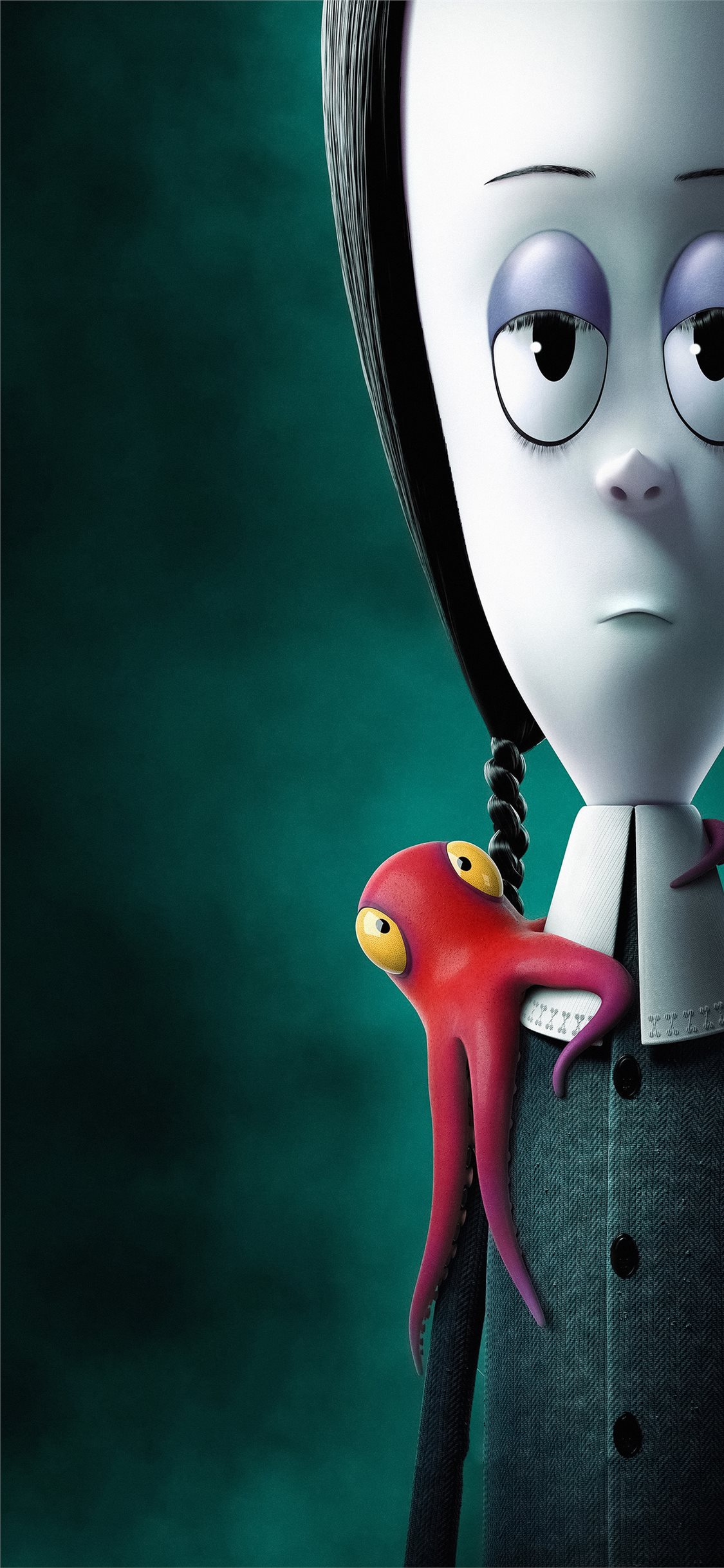 Mercoledì Addams con polpo, 1125x2436 Verticale, iPhone