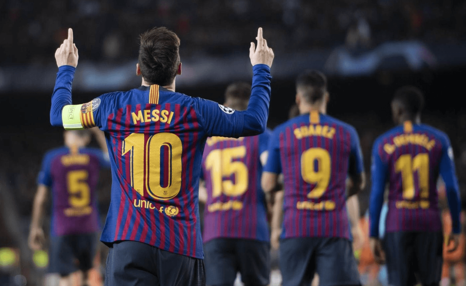 Messi FC Barcelona esultanza, Lionel Messi, 1550x950 720p, PC