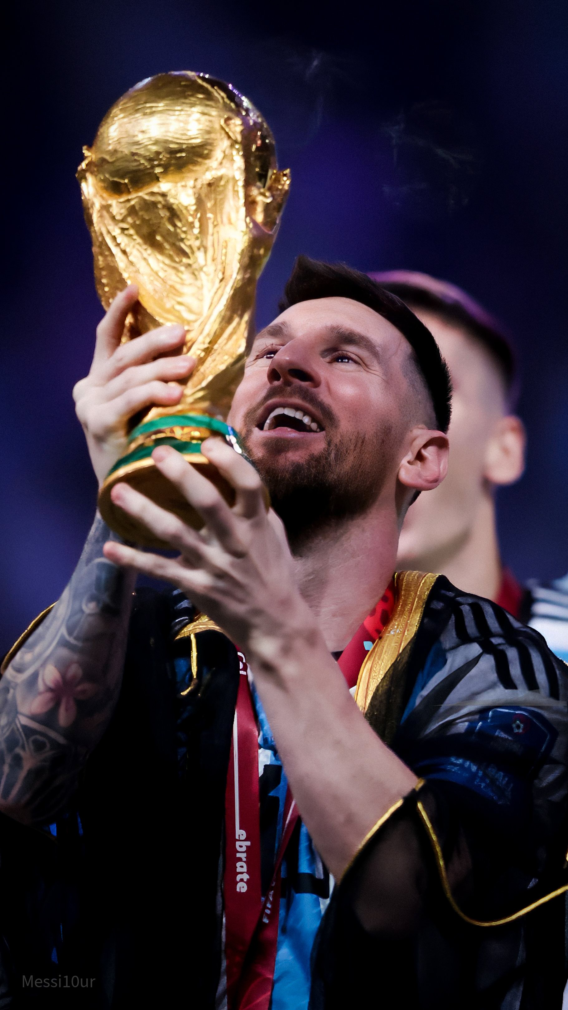 Messi solleva Coppa del Mondo, 1822x3238 Full HD Verticale, Smartphone