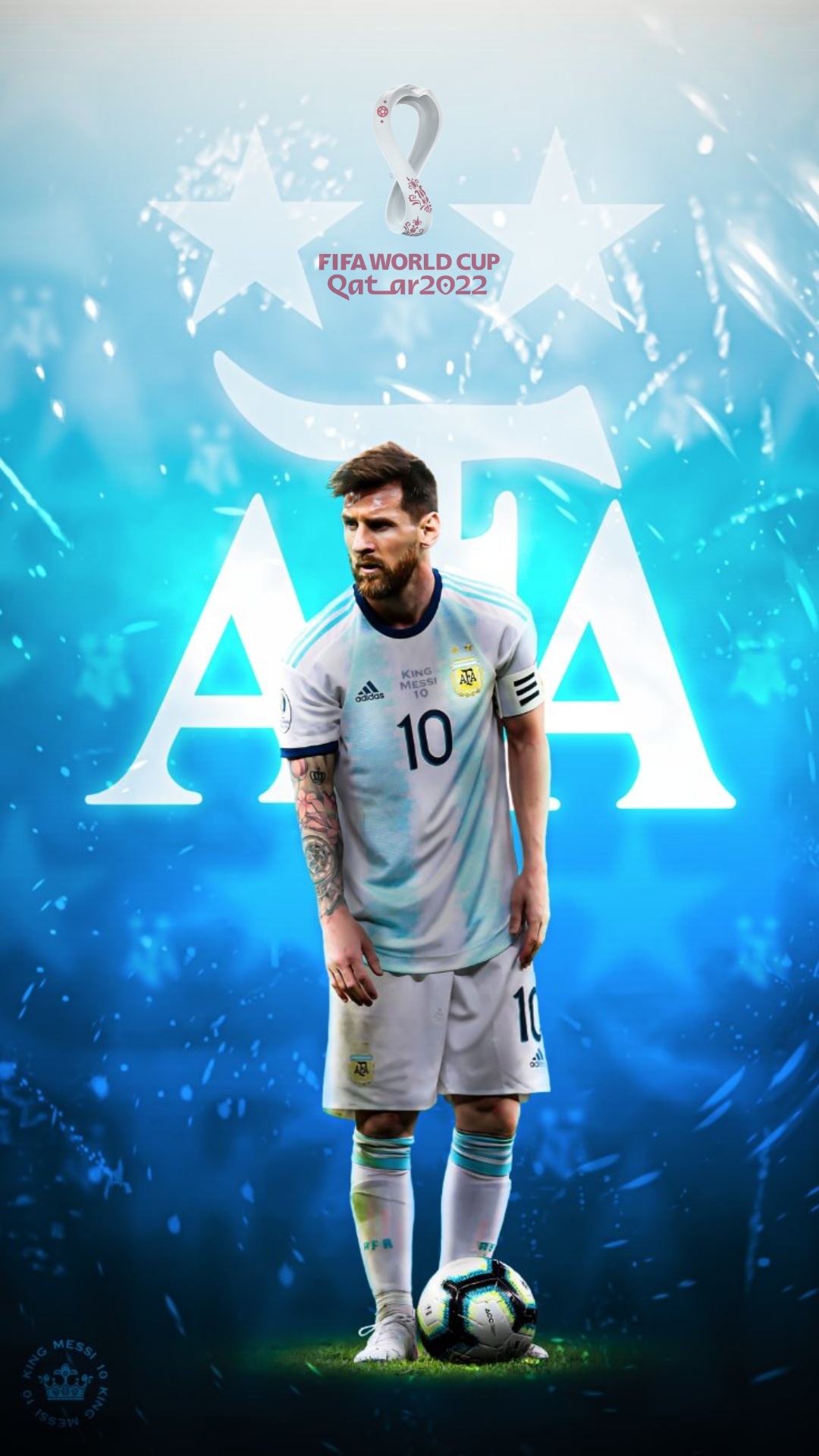 Messi maglia Argentina Mondiale, Lionel Messi, 1080x1920 Verticale, Mobile