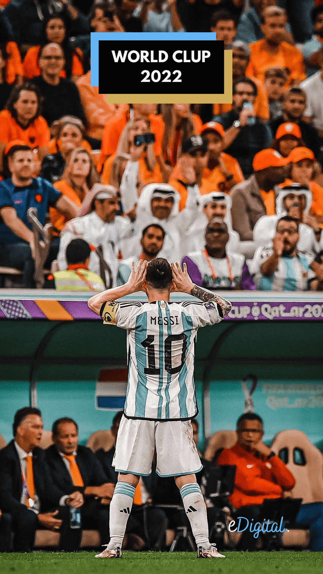 Messi Coppa del Mondo Argentina, 1080x1920 Verticale, Samsung Galaxy