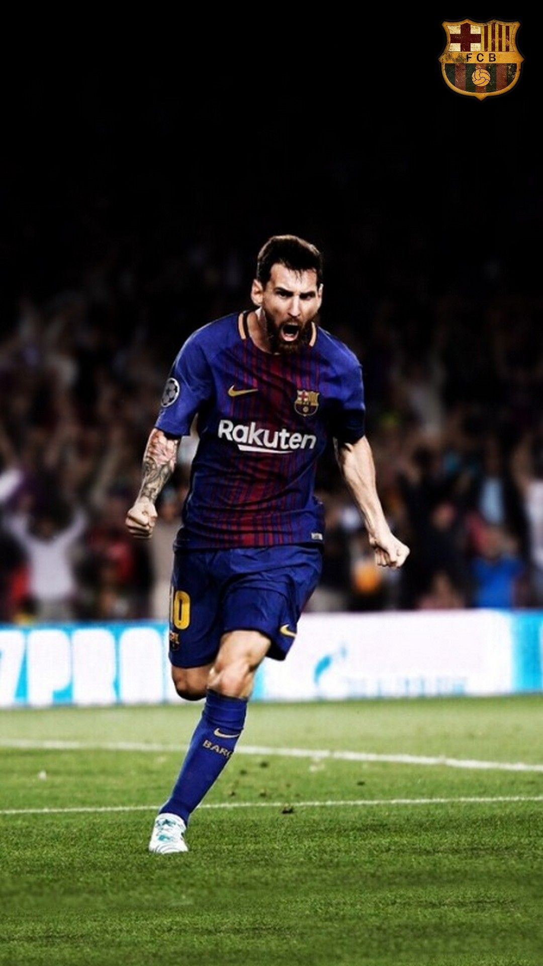Messi Barcellona esultanza calcio, 1080x1920 Verticale, Samsung Galaxy