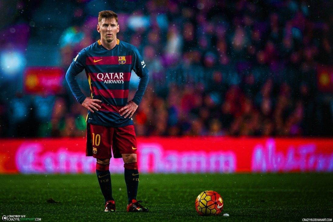 Messi campo calcio Barcelona, 1096x729 HD, Desktop