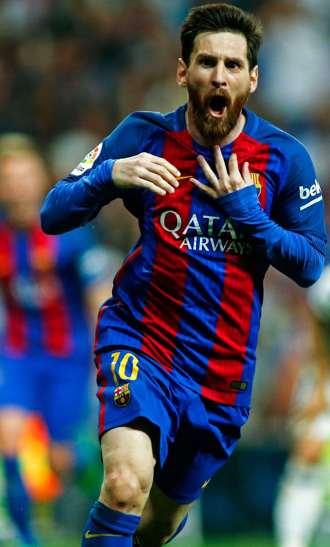 Messi Barcellona esultanza, Liga, 1280x2120 Full HD Verticale, iPhone