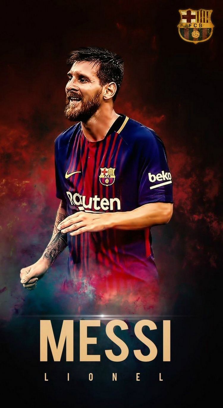 Lionel Messi maglia Barcellona, Inter Miami, 750x1370 Full HD Verticale, Smartphone