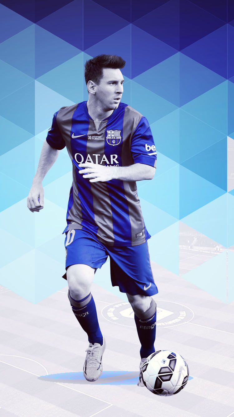 Messi Barcellona con pallone, 750x1334 Full HD Verticale, iPhone