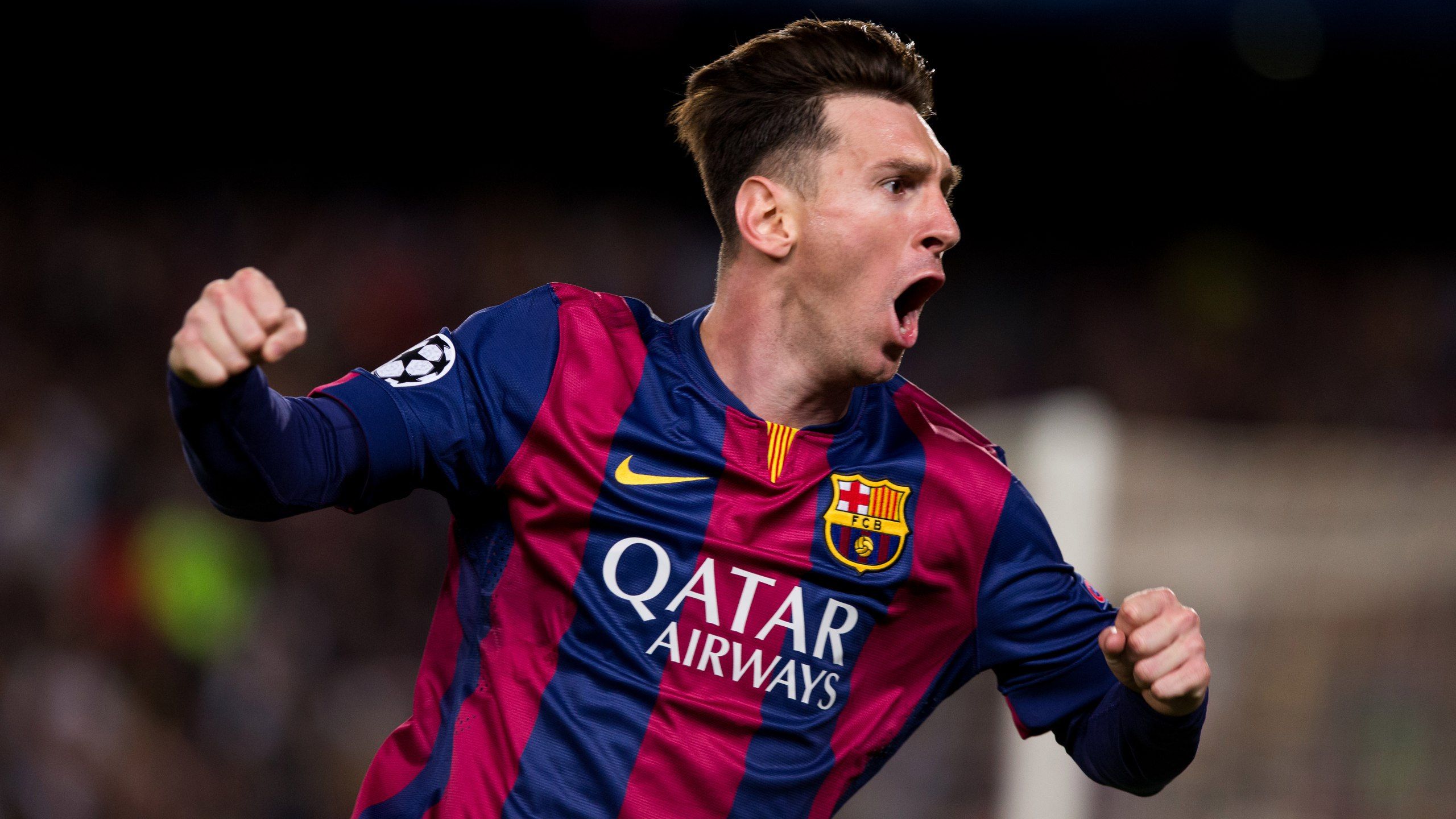 Messi esultanza Barcellona, Liga, 2560x1440 2K QHD, PC