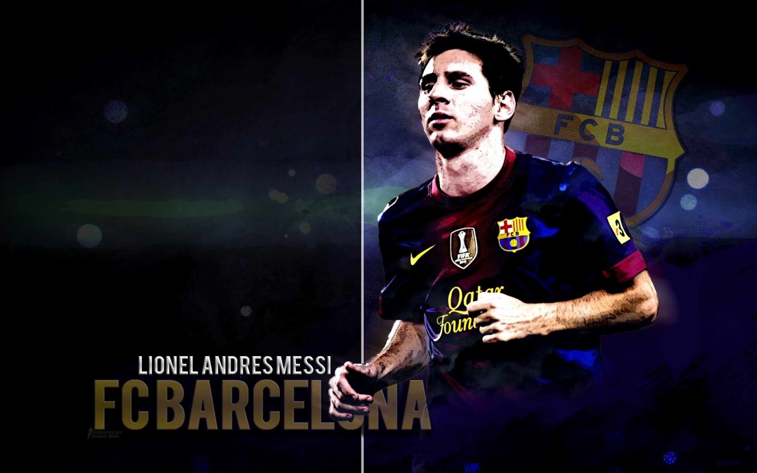Lionel Messi FC Barcelona, blaugrana, 2560x1600 WQXGA, Laptop