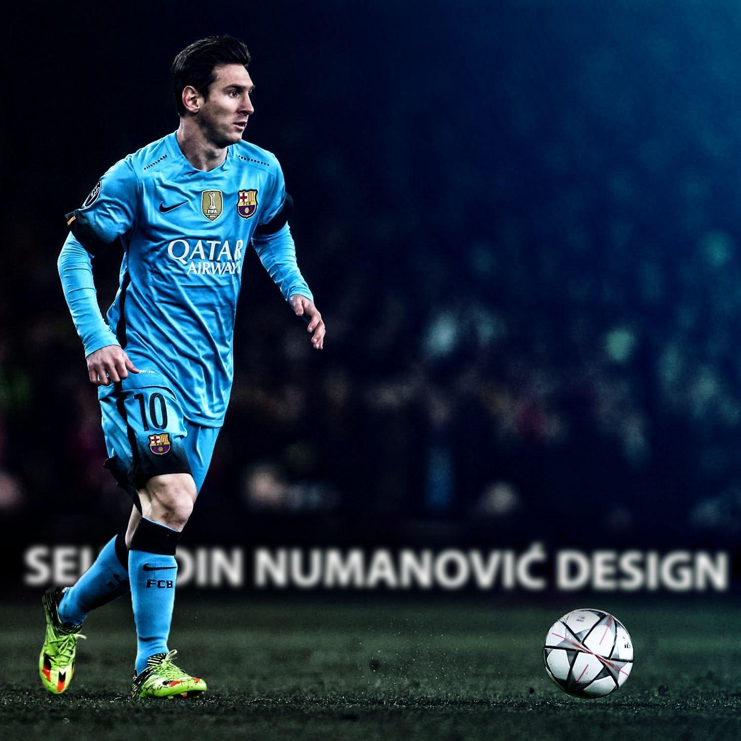 Messi Barcellona campo calcio, 1500x1500 HD, Desktop