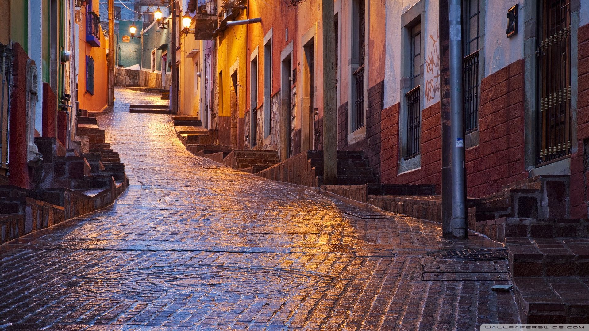 Vicolo colorato città messicana, 1920x1080 Full HD, Monitor Gaming