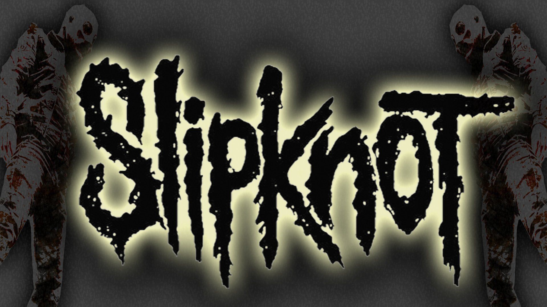 Logo Slipknot metallico nero, 1920x1080 Full HD 1080p, Desktop