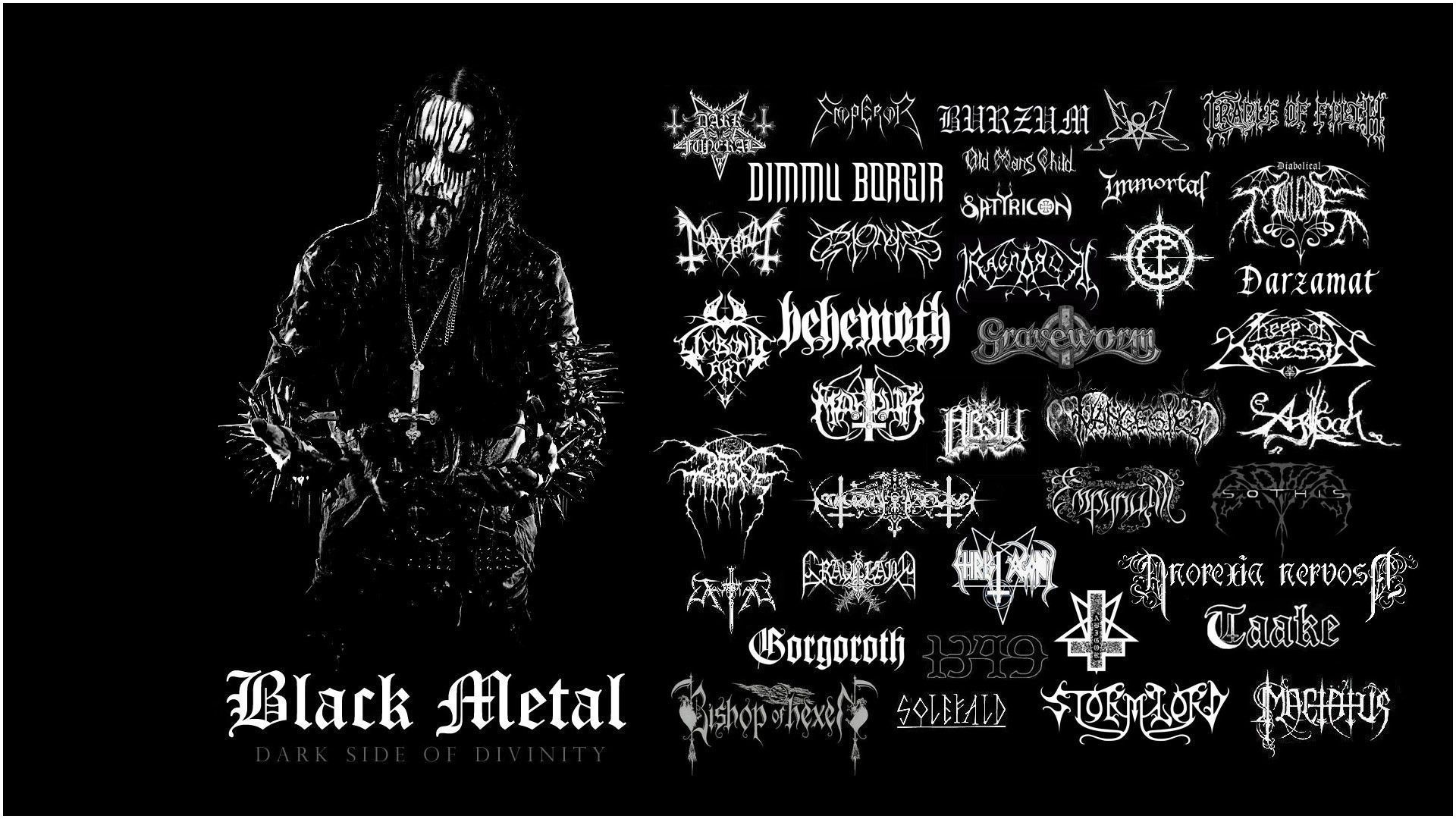 Black Metal loghi band collage, 1920x1080 1080p, Laptop