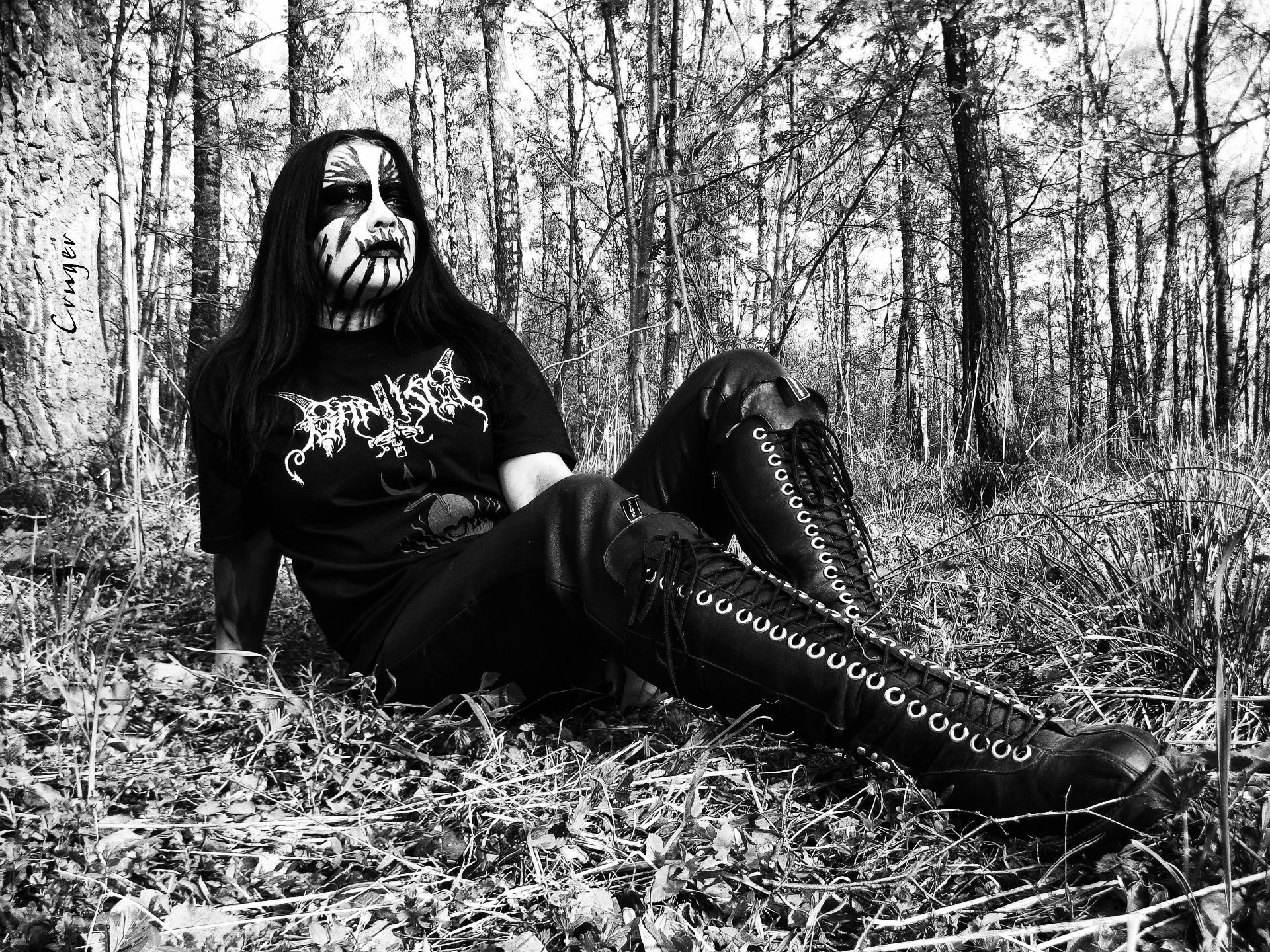 Musicista black metal corpsepaint bosco, 1920x1440 WUXGA, Laptop