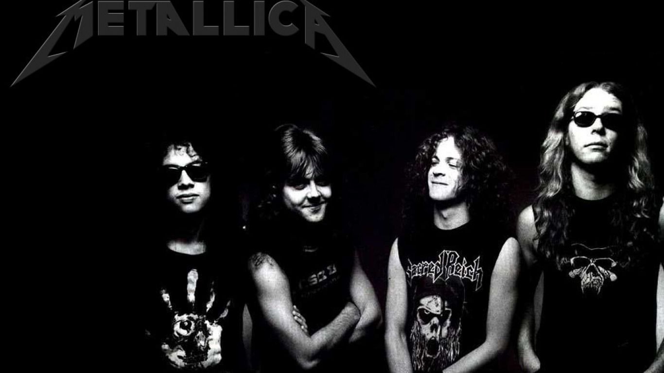 Metallica band bianco e nero, 1366x768 HD, Desktop