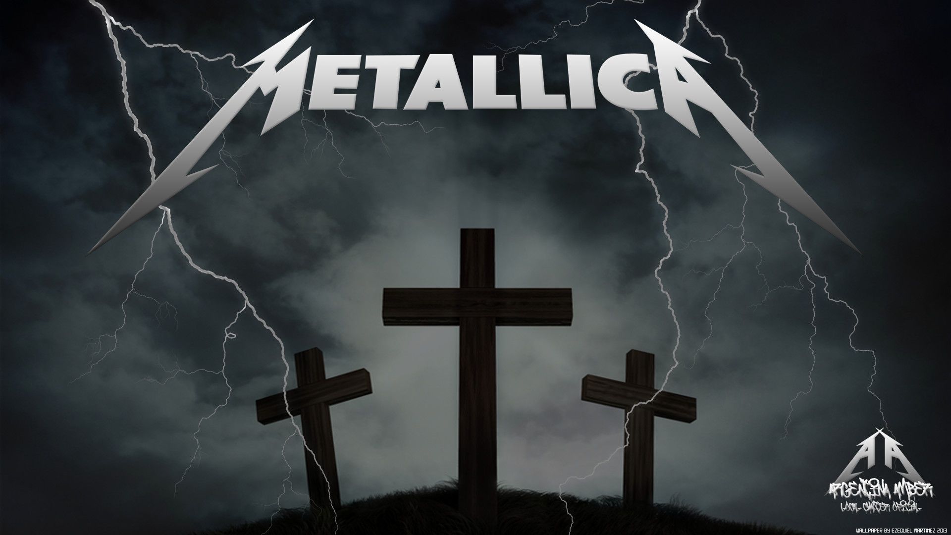 Metallica logo croci fulmini, 1920x1080 Full HD 1080p, Desktop