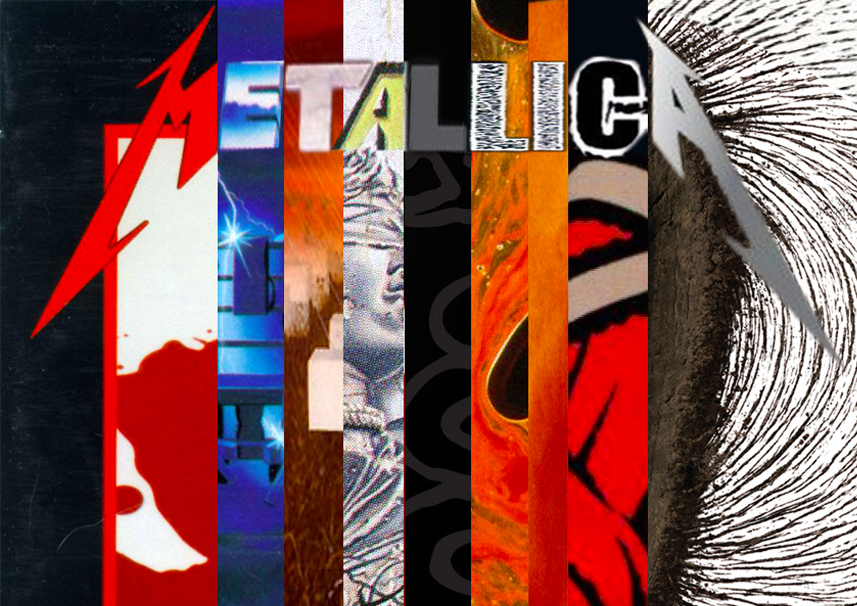 Copertine album Metallica collage, 3508x2480 2K+, PC