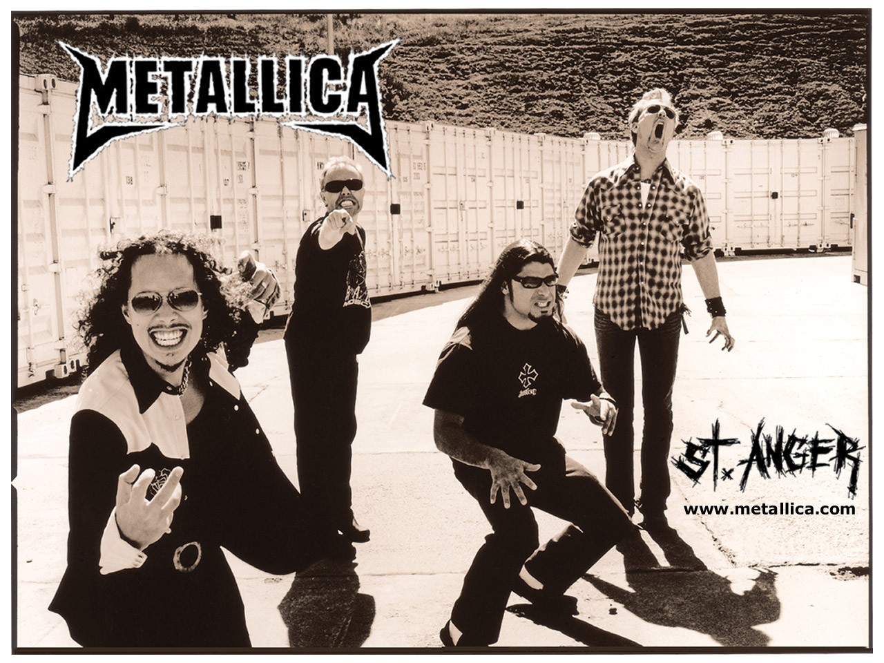 Metallica banda foto seppia, 1280x960 HD, Desktop