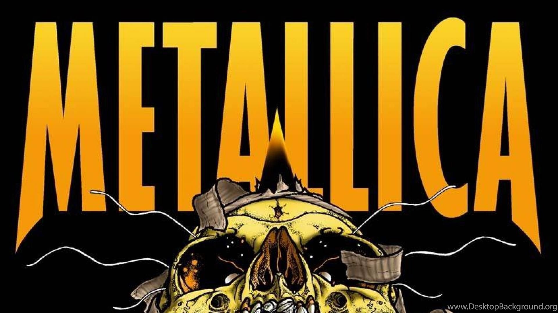 Logo Metallica teschio giallo, 1920x1080 1080p, Desktop