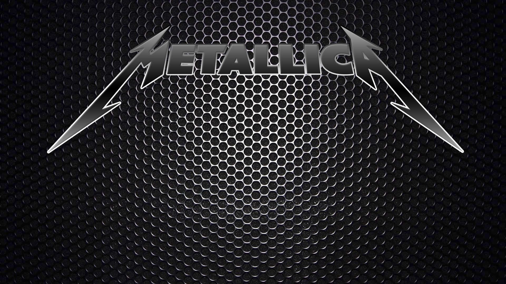 Logo Metallica metallico grigio, 1920x1080 Full HD, PC