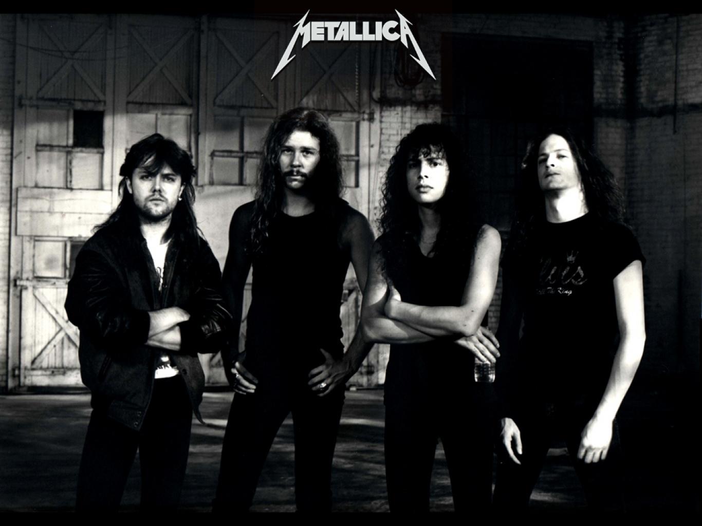 Banda Metallica bianco e nero, 1366x1024 720p, PC