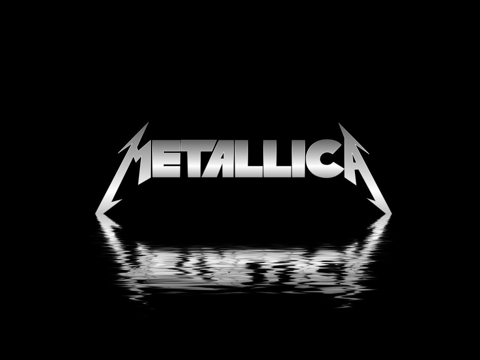 Logo Metallica riflesso nero, 1600x1200 HD Ready, PC