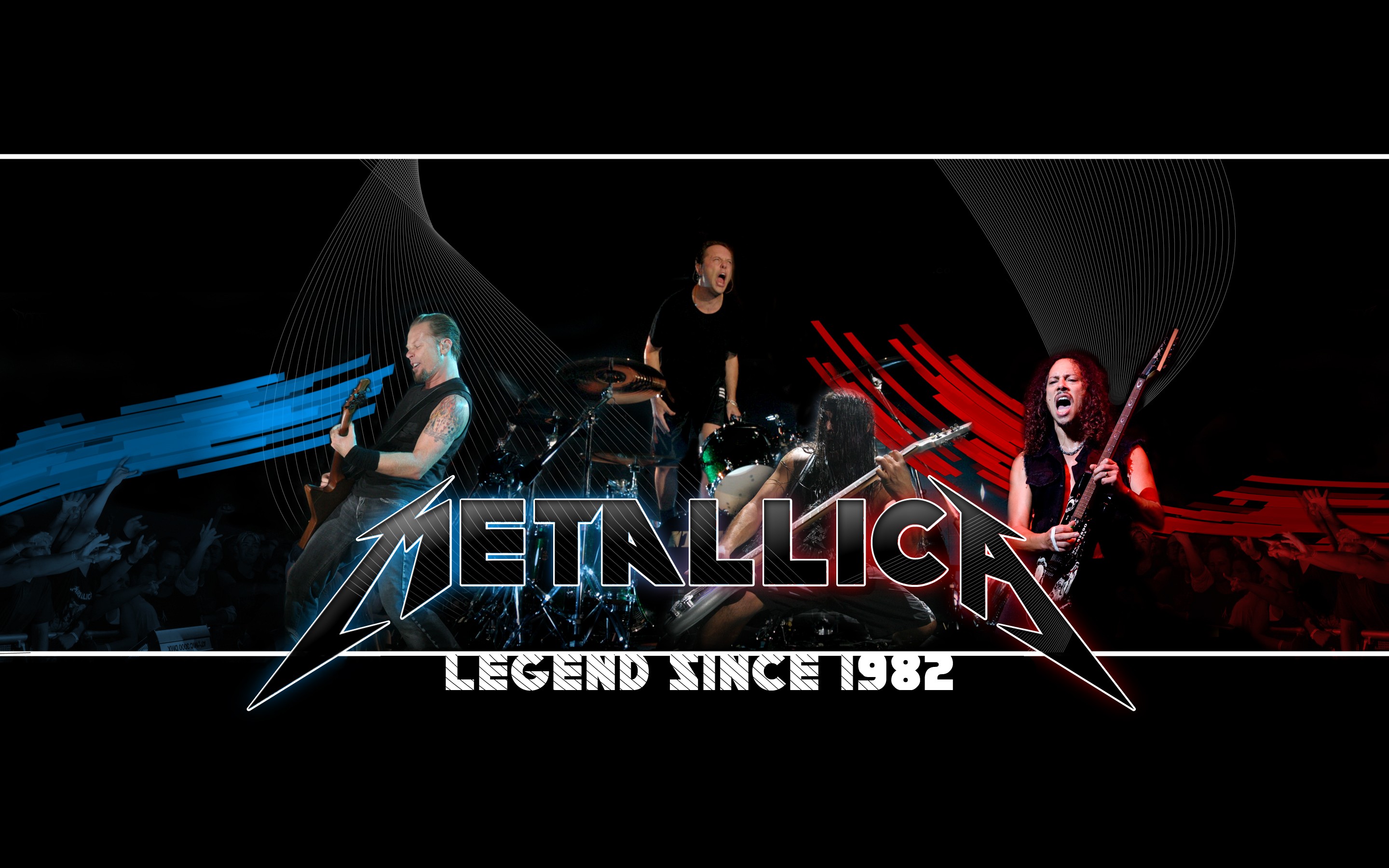 Logo Metallica con band musicisti, 2880x1800 2K, MacBook Pro