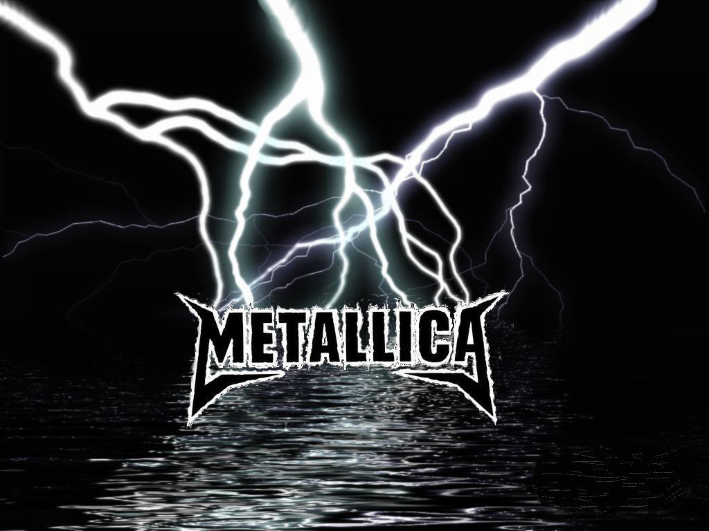Logo Metallica con fulmini, 1024x768 HD, Laptop