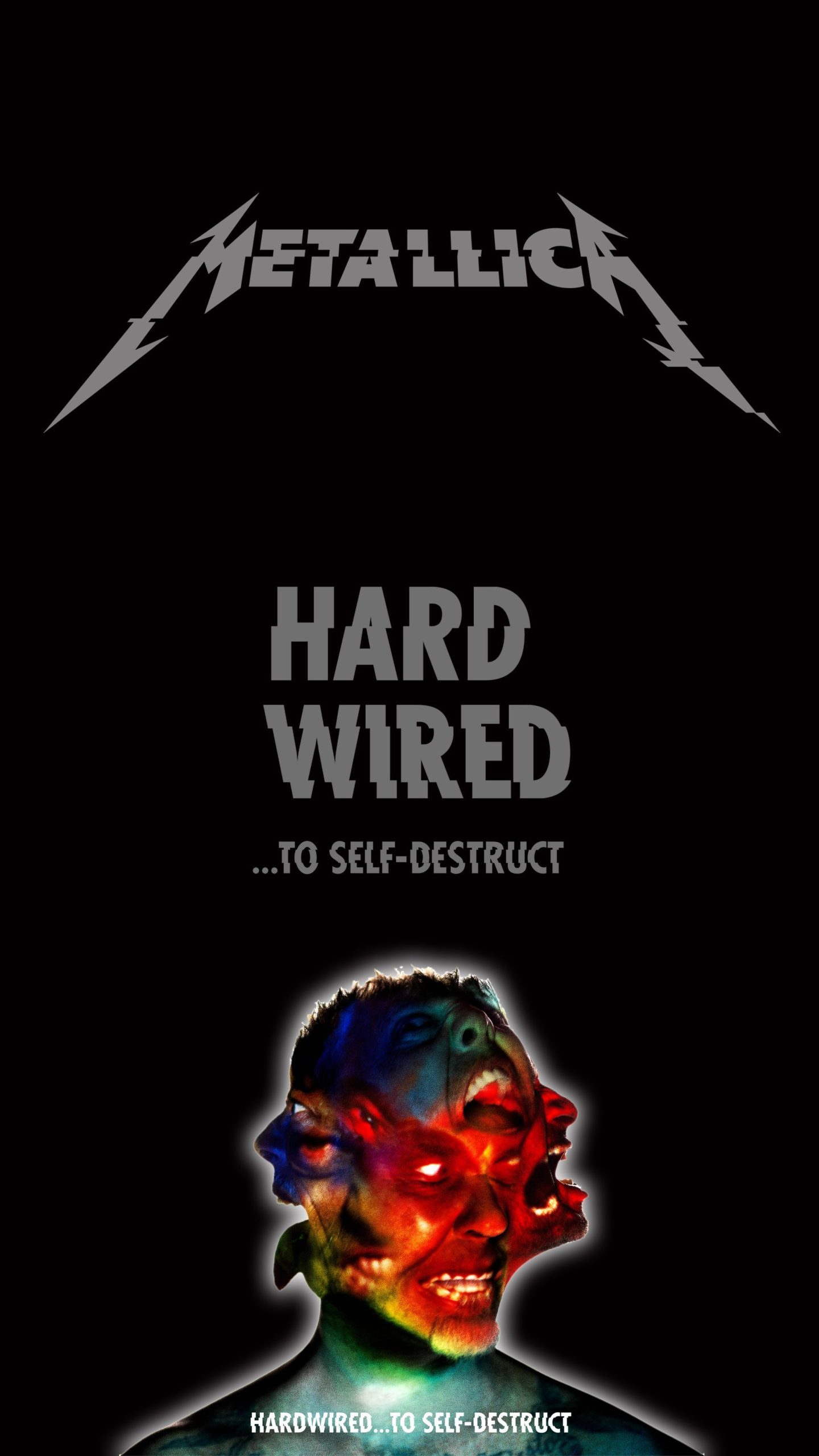 Logo Metallica Hardwired album, 1440x2560 Verticale, Mobile