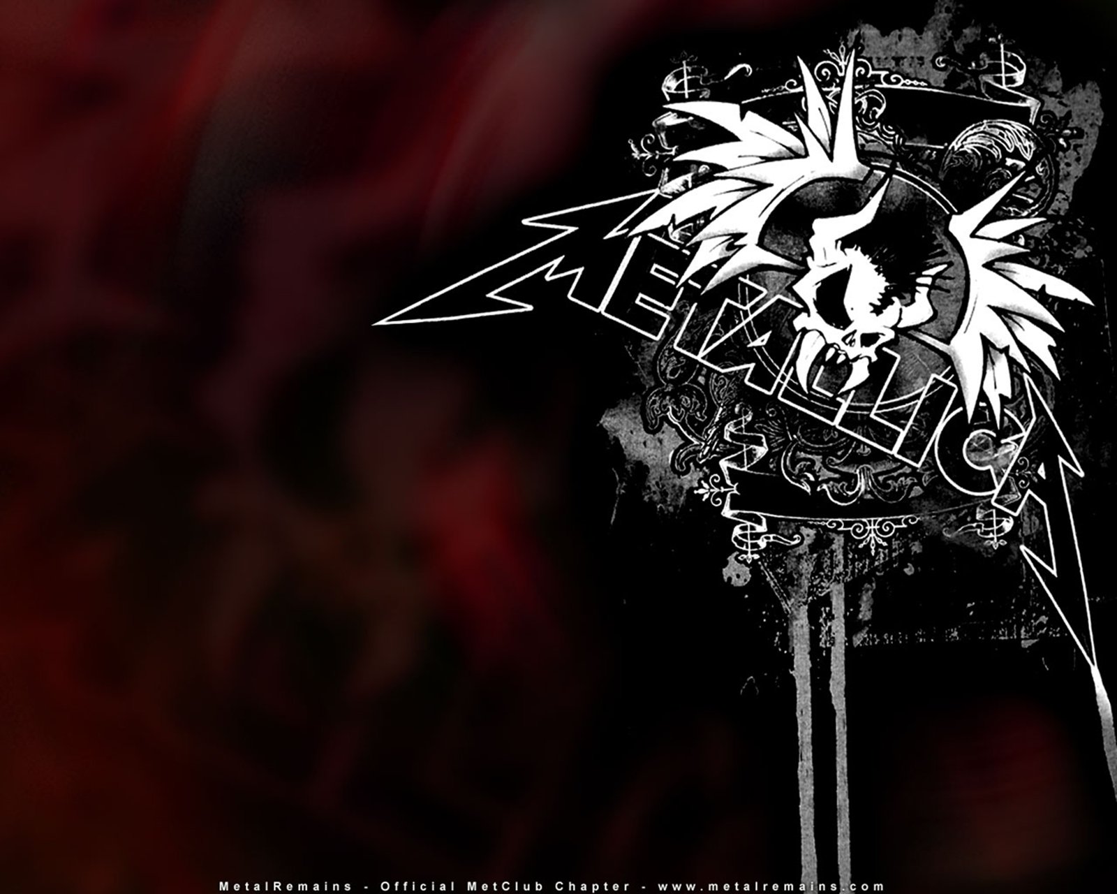 Logo Metallica teschio bianco, 1600x1280 HD, Desktop