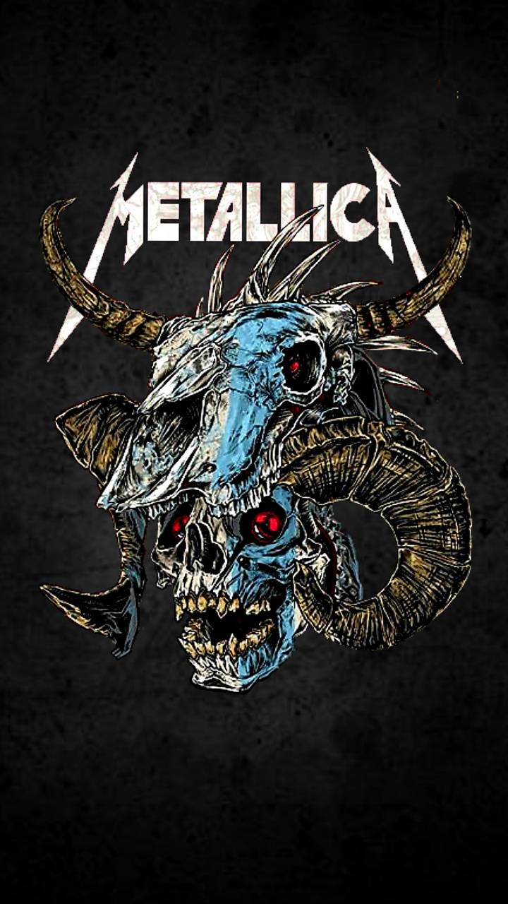 Logo Metallica teschio cornuto, 720x1280 Verticale, Telefono
