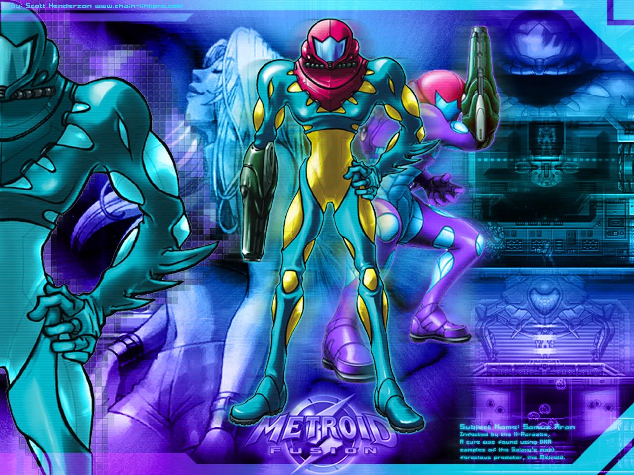 Samus Aran, Metroid Fusion, 1280x960 HD, Desktop