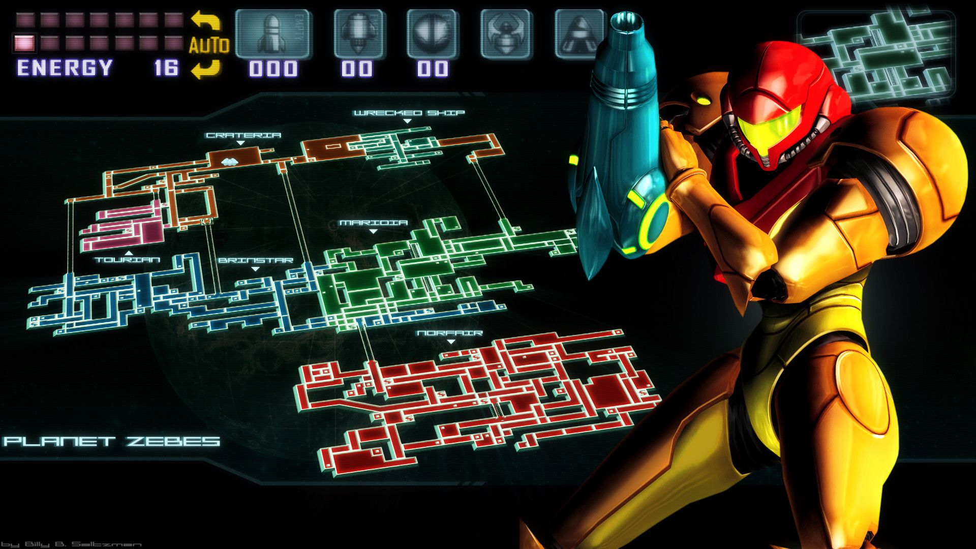 Samus Aran, Metroid Fusion, 1920x1080 Full HD 1080p, Laptop