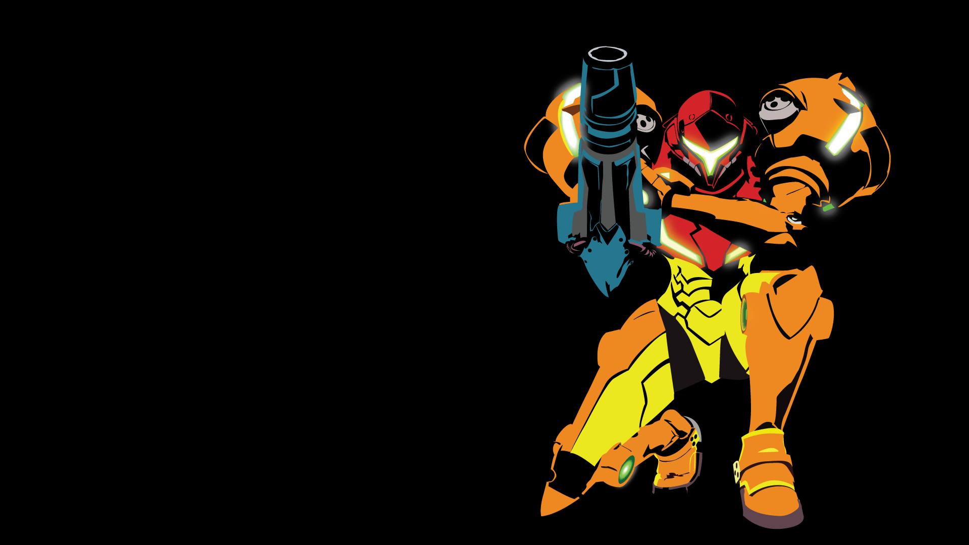 Samus Aran Metroid arancione, 1920x1080 Full HD, PC Desktop