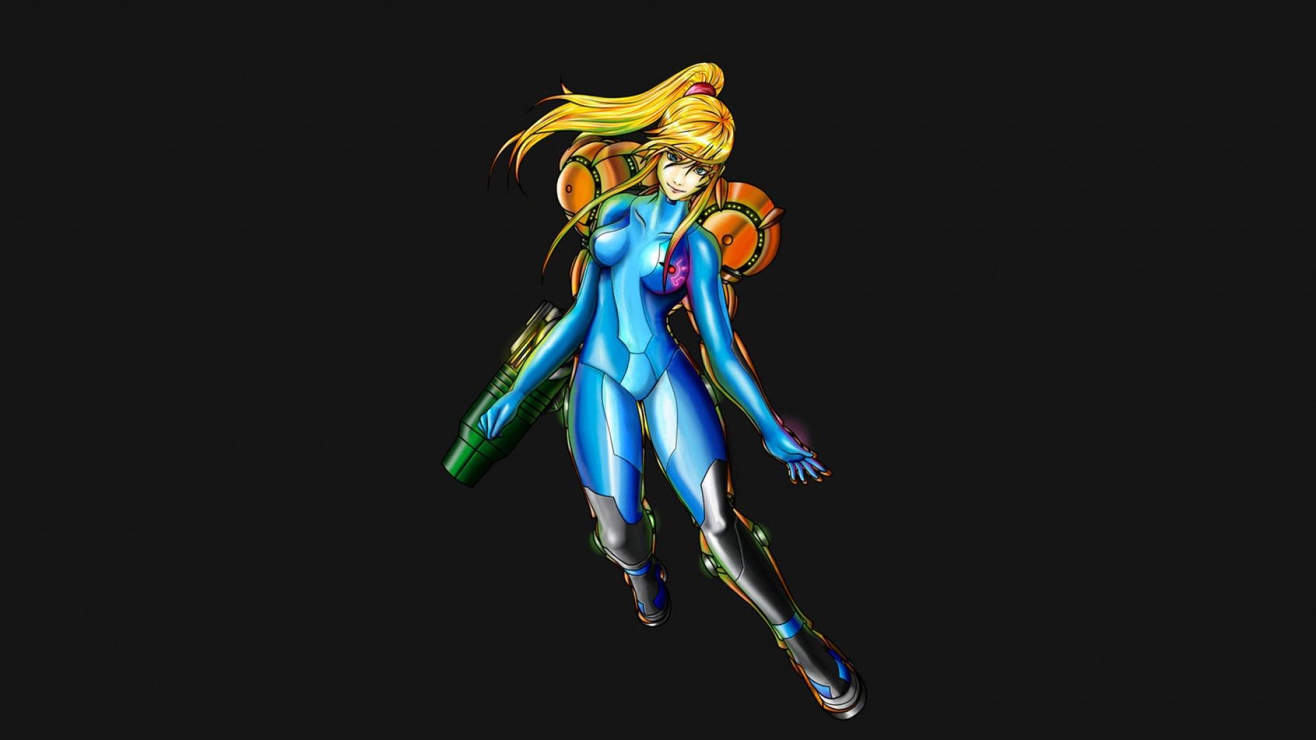 Samus Aran Zero Suit Metroid, 1920x1080 Full HD, PC
