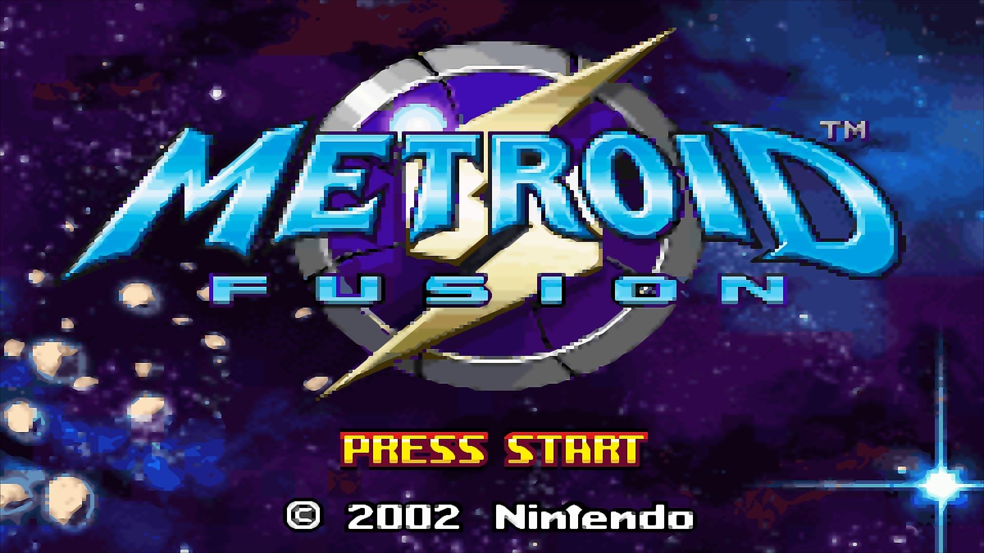 Metroid Fusion schermata titolo, 1920x1080 Full HD, Desktop