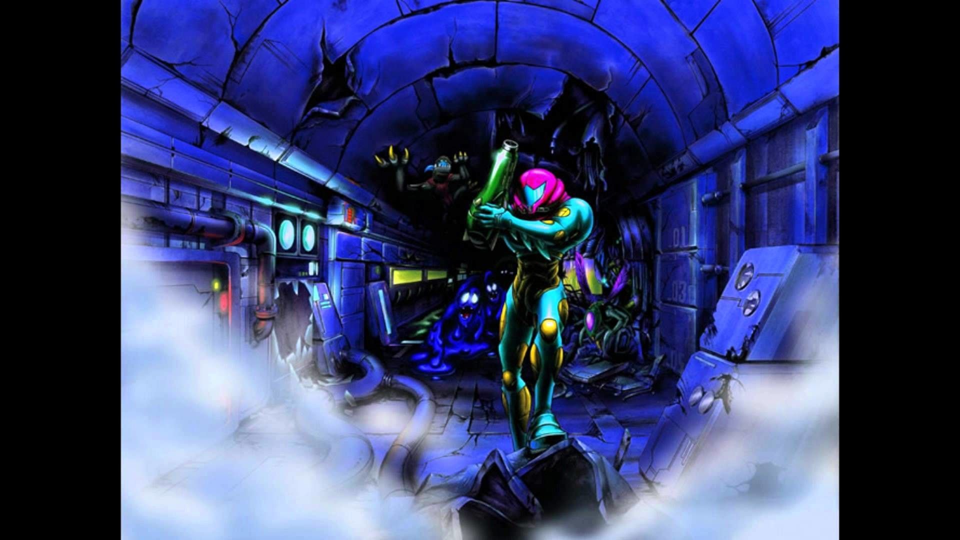 Samus Metroid Fusion corridoio, 1920x1080 Full HD 1080p, PC