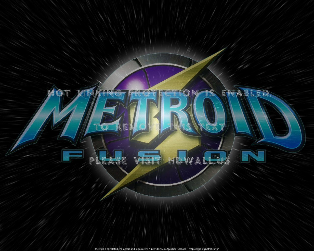 Logo Metroid Fusion, 1280x1024 720p, PC
