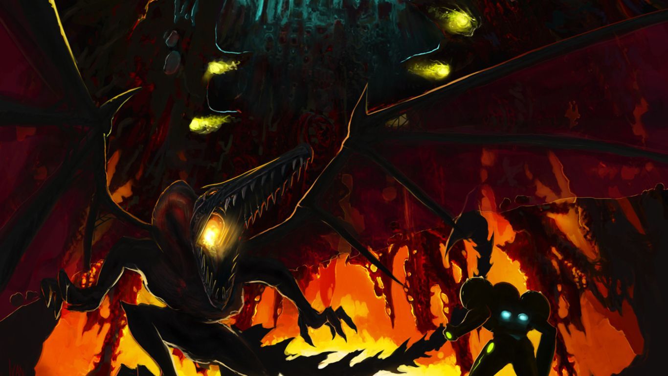 Metroid Fusion creature alieno, 1366x768 720p, Laptop