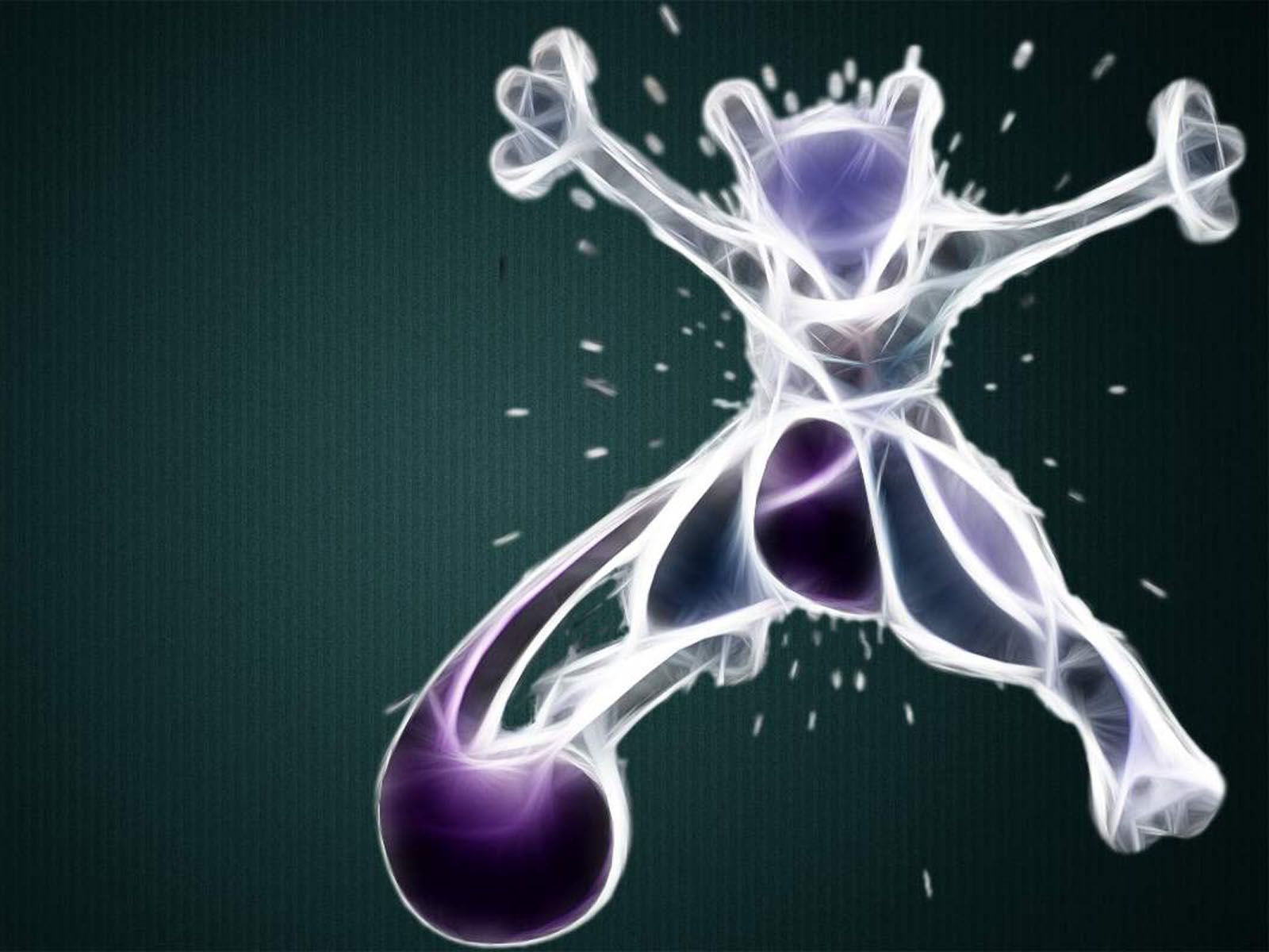 Mewtwo Pokémon effetto luce, 1600x1200 HD, Lenovo Legion
