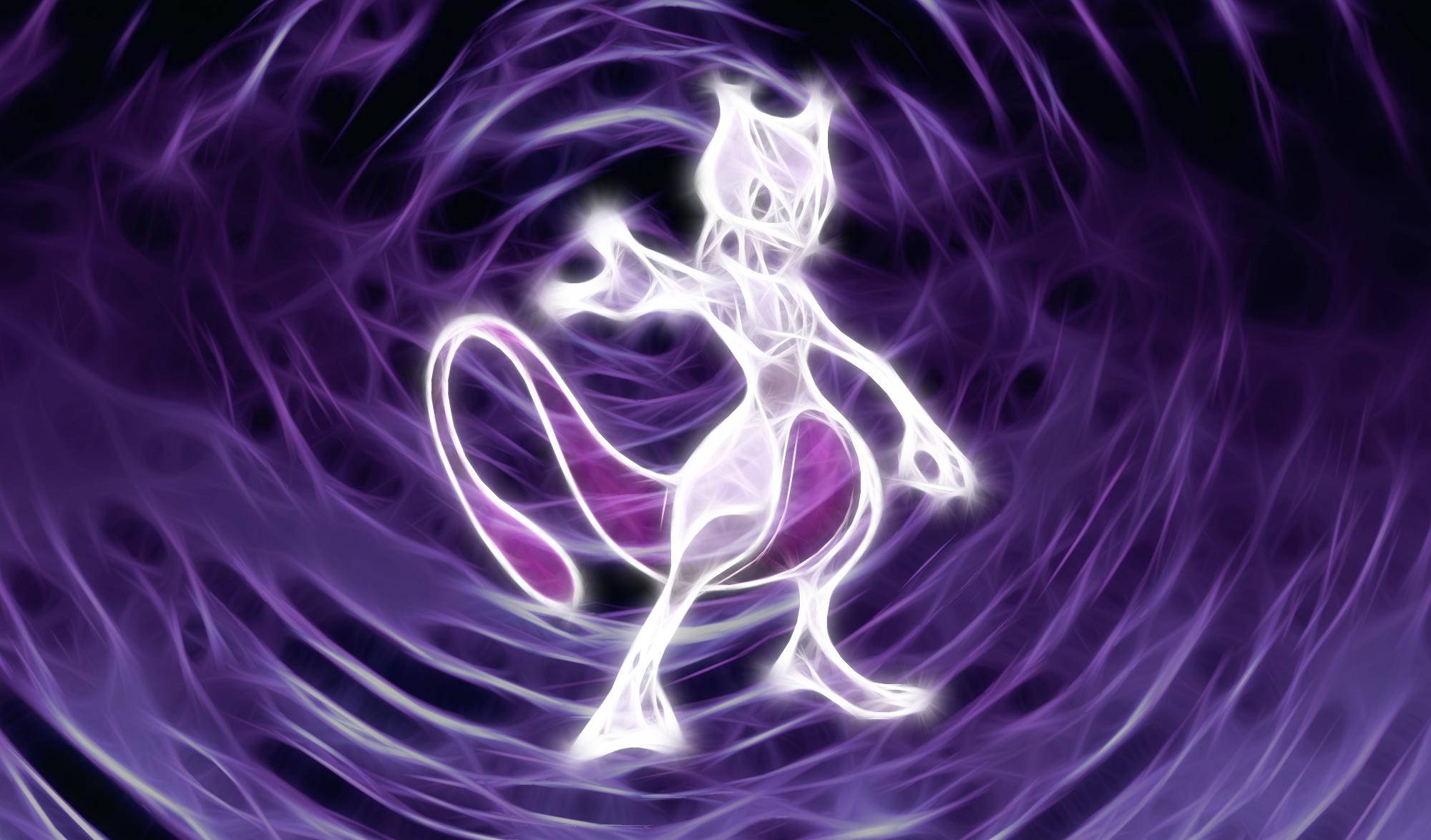Mewtwo dentro Pokeball viola, 2621x1917 2K, Desktop