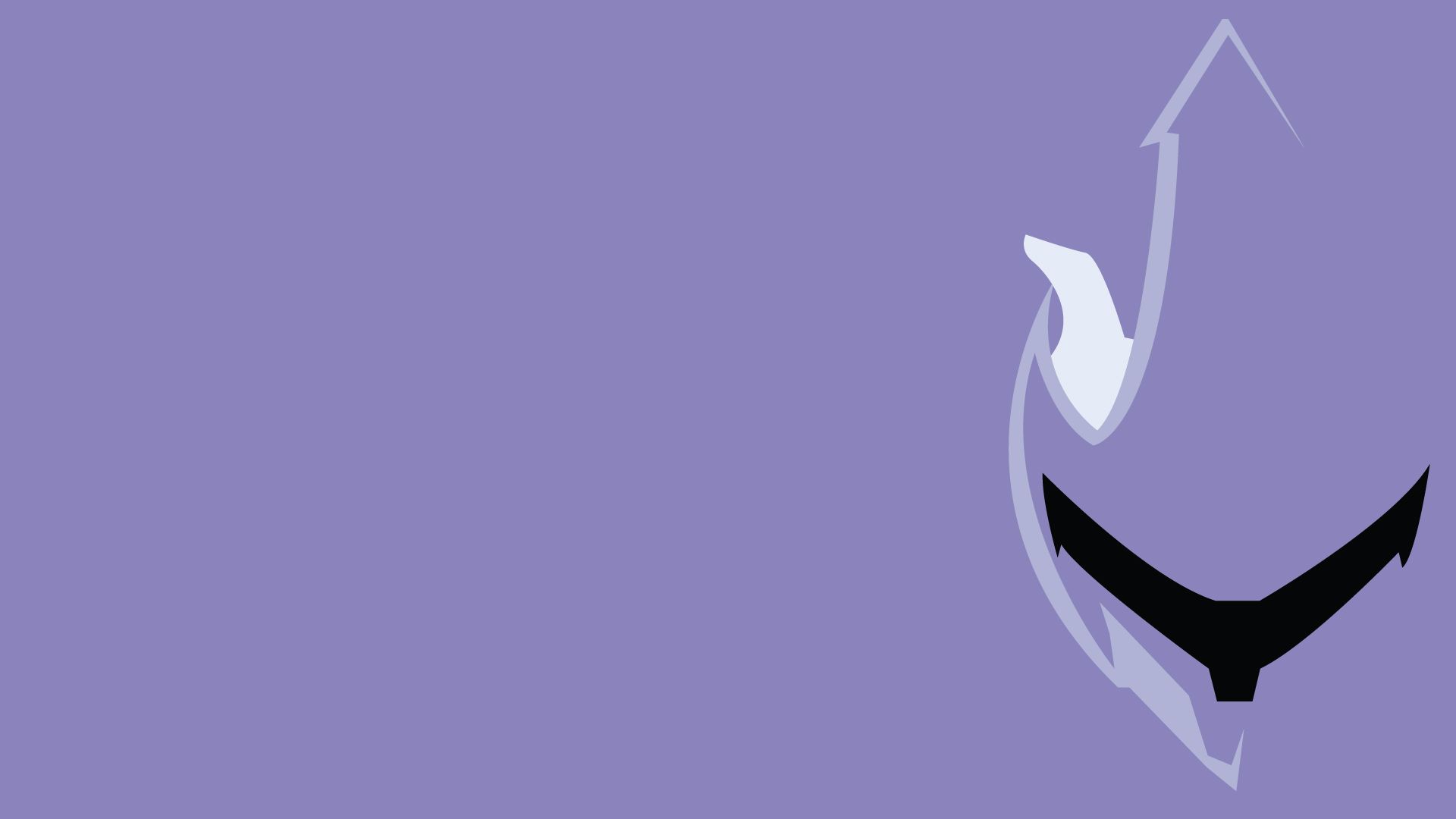Mewtwo silhouette scuro Pokémon, 1366x768 HD, Desktop