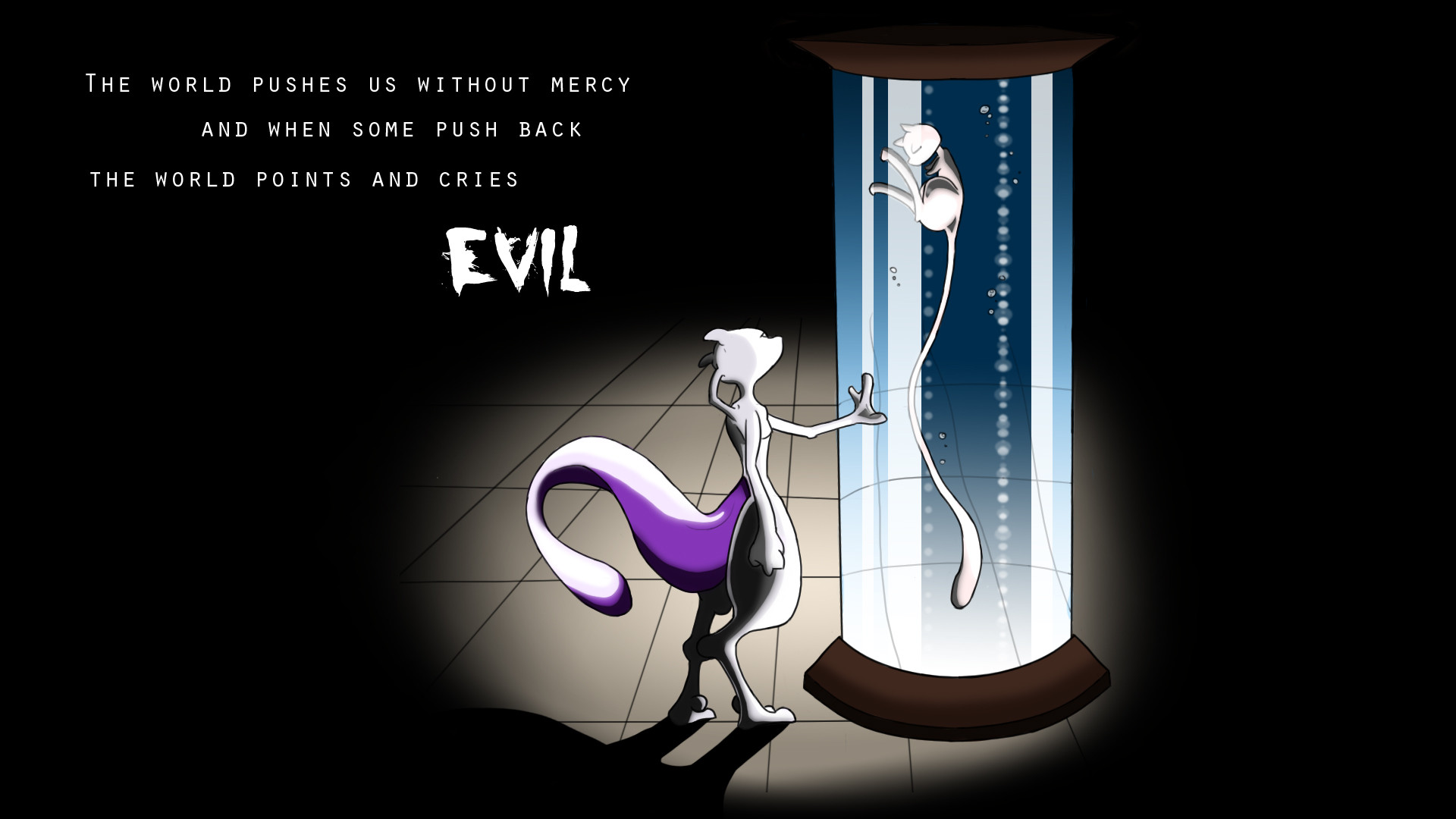 Mewtwo Pokémon sfondo viola, 1920x1080 Full HD 1080p, Desktop