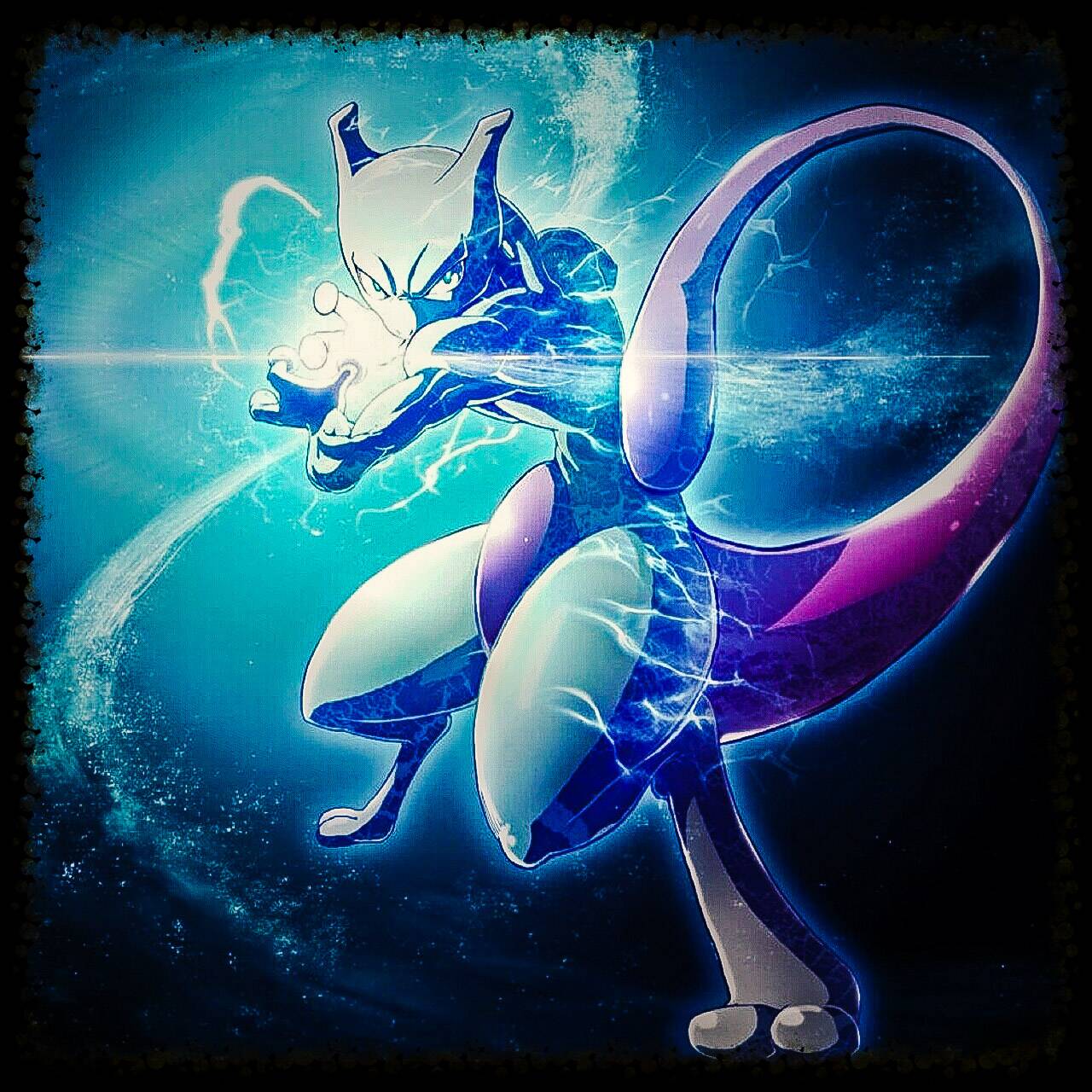 Mewtwo Pokémon sfondo viola, 1280x800 720p, PC