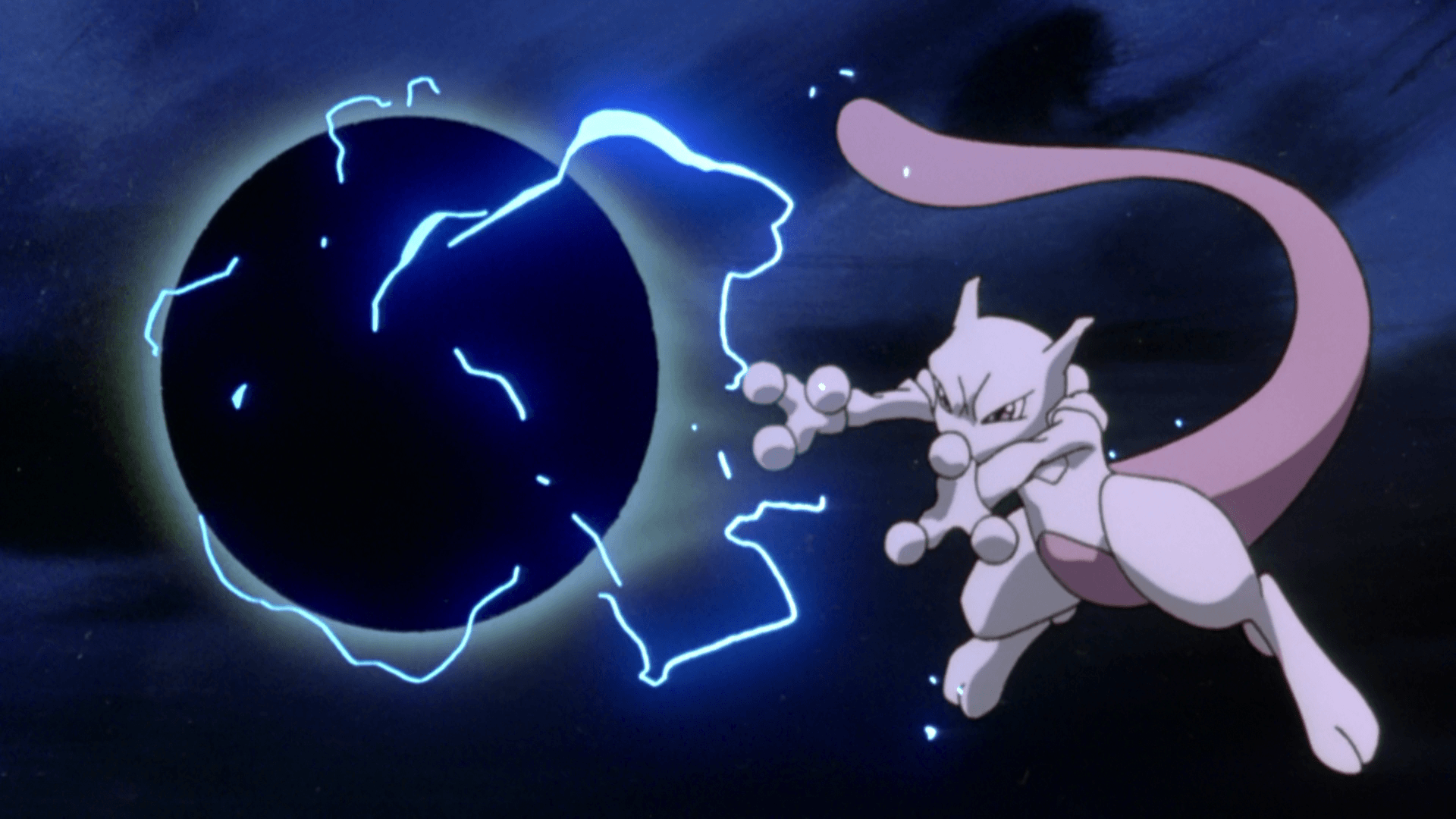 Mewtwo Pokemon sfondo viola, 1920x1080 Full HD, PC